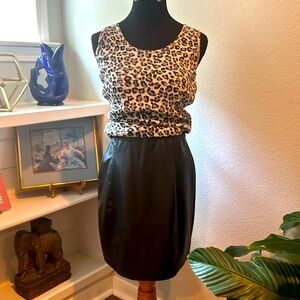 🖤So cute Olive + Oak Black Faux Leather mini skirt size M 🖤